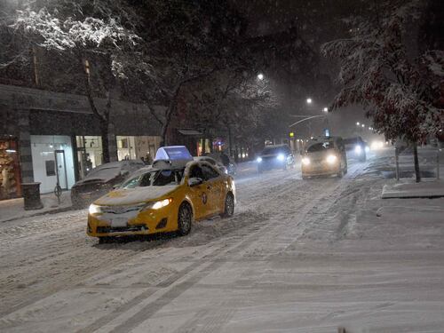 È arrivata la prima neve a New York
