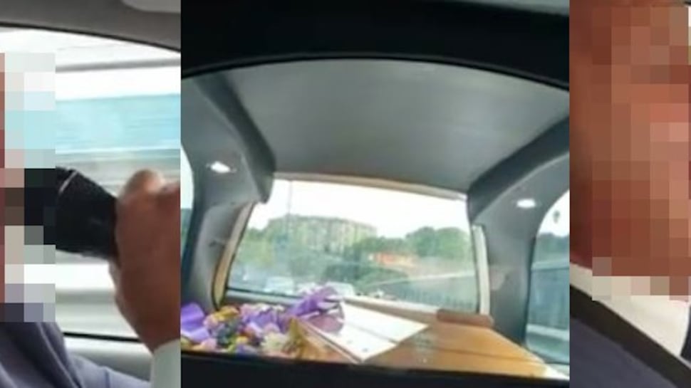 Napoli, becchino canta e ride in auto mentre trasporta salma