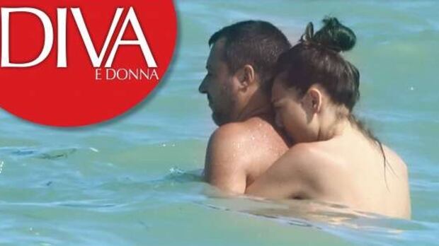 La calda estate di Matteo Salvini e Francesca Verdini a Milano Marittina