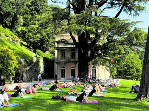 A Villa del Grumello fra musica, cinema e yoga all’aperto