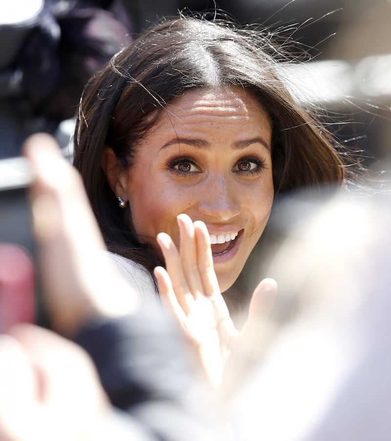 Meghan Markle raggiante con la Regina 2