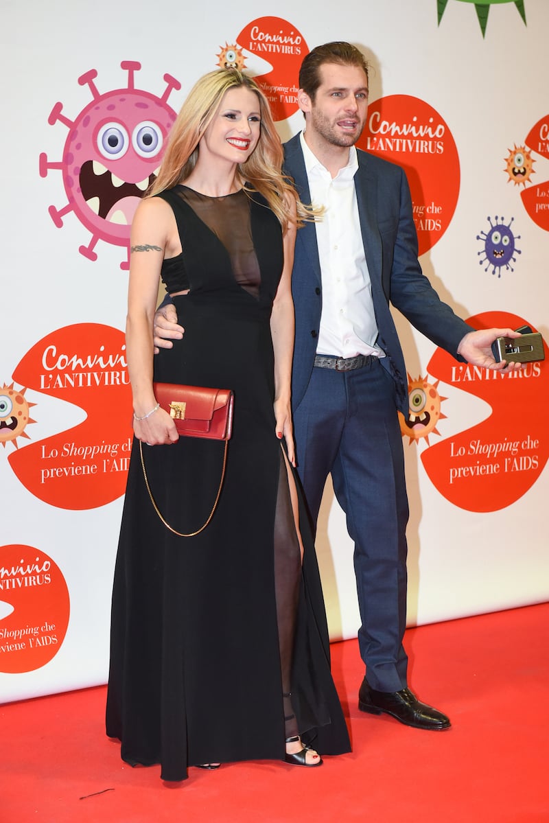 Michelle Hunziker Tomaso Trussardi in occasione del Red Carpet Convivio (2018)
