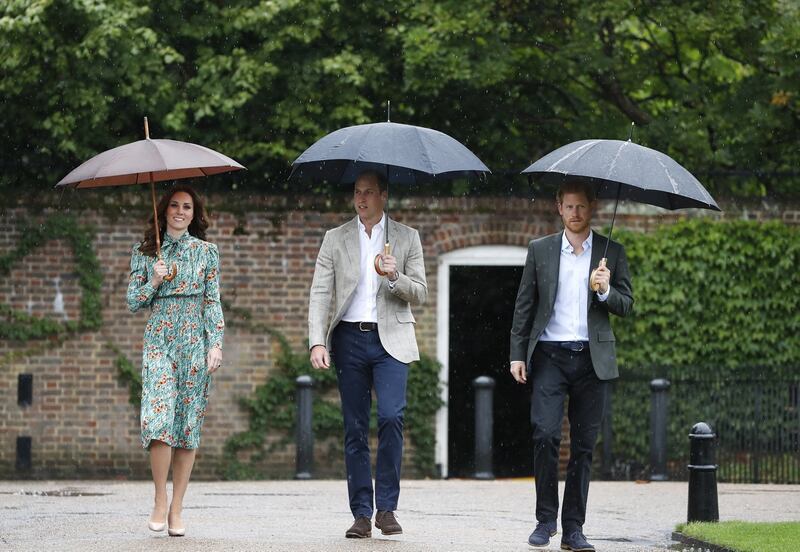 William e Harry al memoriale di Lady D 26
