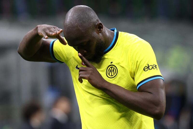 Lukaku esulta alla sua maniera
