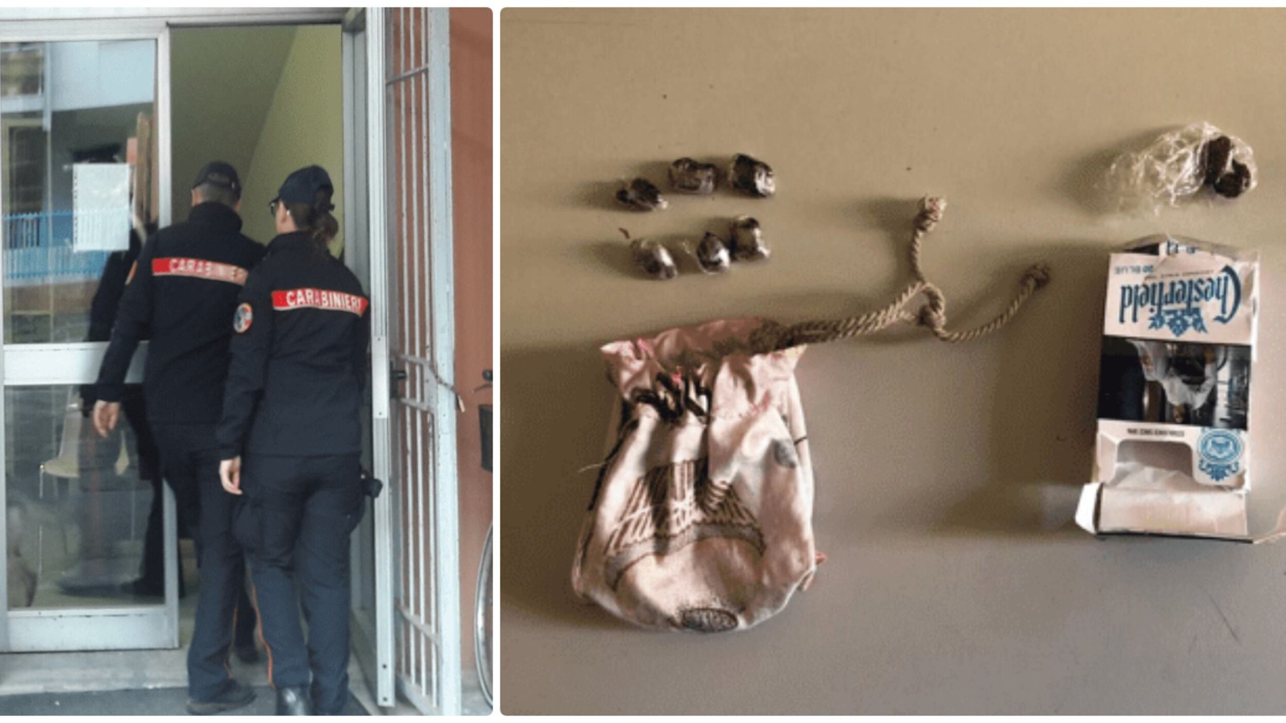 Blitz dei carabinieri a scuola: hashish nascosto nei termosifoni