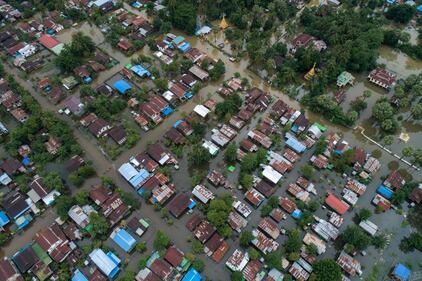 La stagione dei monsoni in Myanmar: allagamenti in tutto il Paese 1