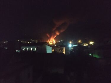 L'incendio nel campo migranti di Samos 5