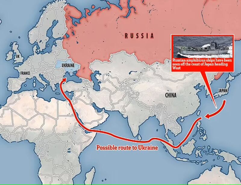 possibile rotta navi russe