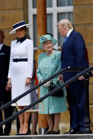 Il Presidente Trump alla cerimonia di benvenuto a Buckingham Palace  1