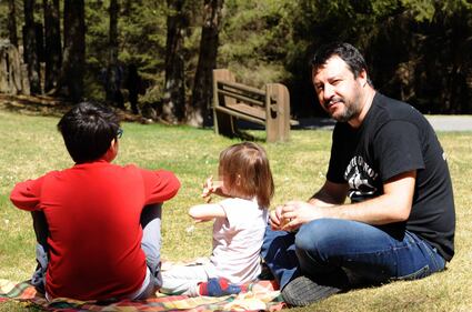Matteo Salvini in montagna con i figli 12