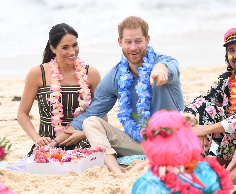 Il Principe Harry e Meghan Markle a una festa in spiaggia 4