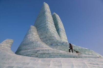 Le sculture di ghiaccio e neve al Festival internazionale in Cina 4