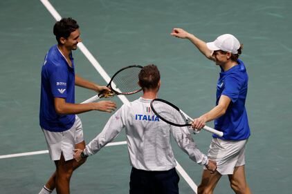 L'Italia vola in finale di Coppa Davis: le immagini più belle della sfida contro la Serbia 1