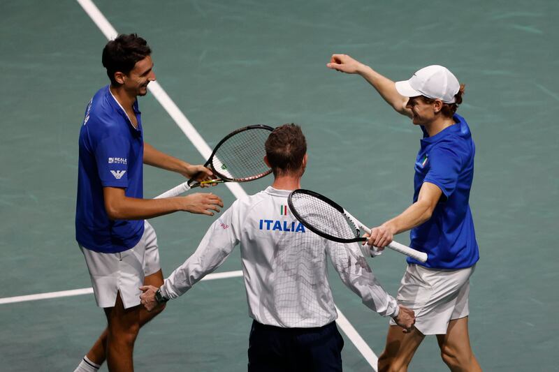 L'Italia vola in finale di Coppa Davis: le immagini più belle della sfida contro la Serbia 1