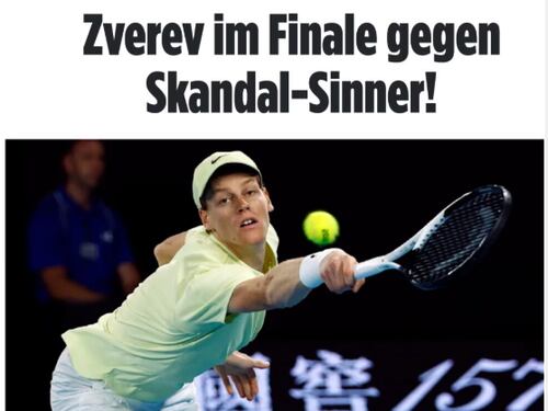 La Bild attacca Sinner sul doping: che bello i tedeschi che rosicano...