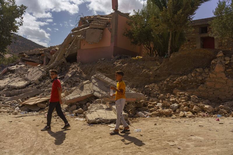 La distruzione per le vie di Amizmiz 3