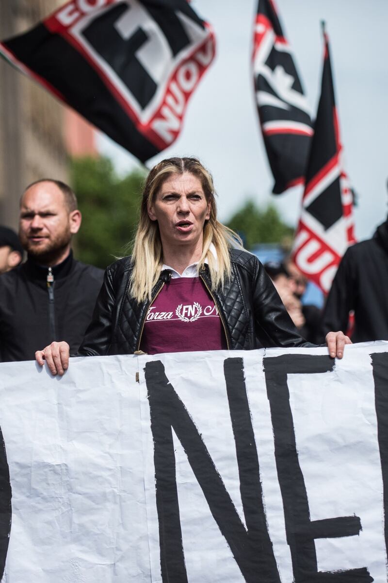 Il corteo di Forza Nuova contro Lucano 15