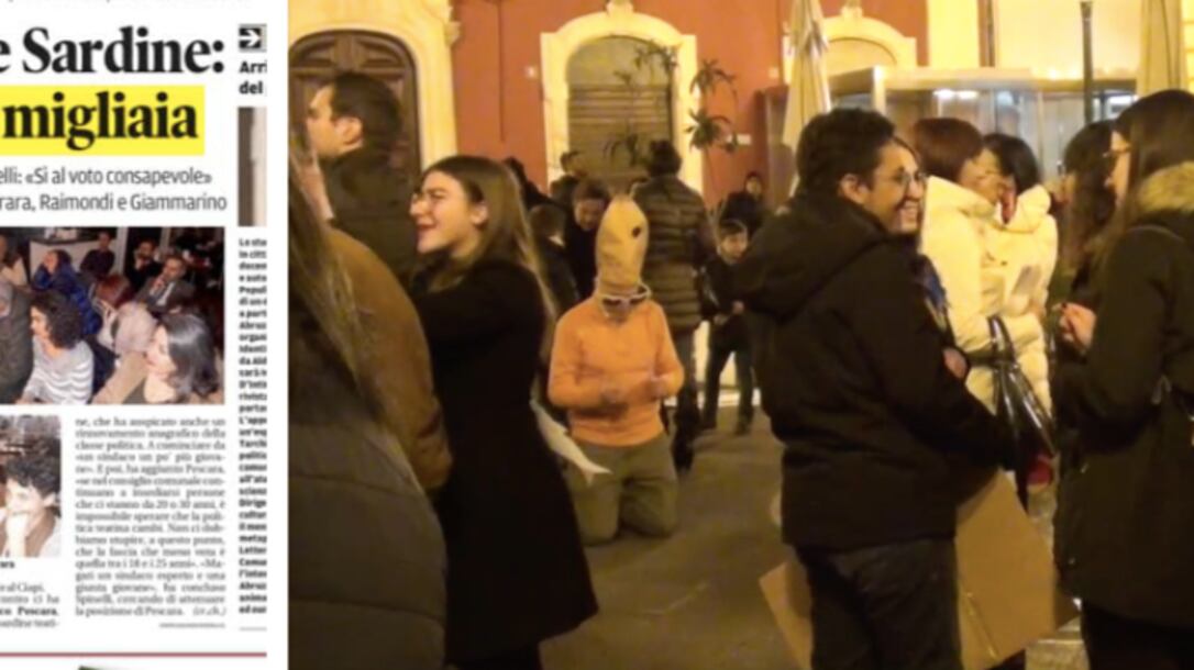 "A Chieti saremo migliaia". Ma le sardine fanno un altro flop