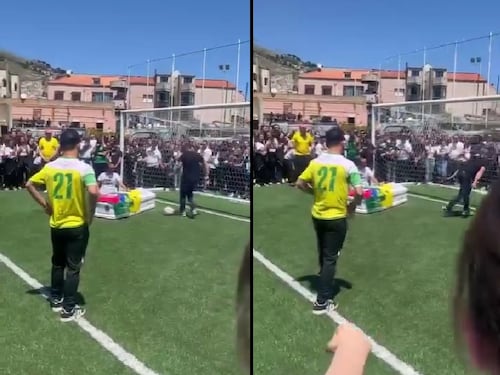 Monreale, la bara in campo e l’ultimo gol: il commovente tributo ad Andrea Miceli: