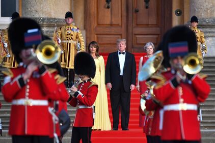 Trump incontra Theresa May a Blenheim Palace 12