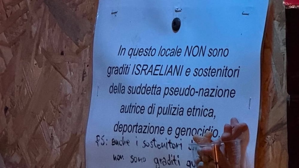 cartello contro ebrei
