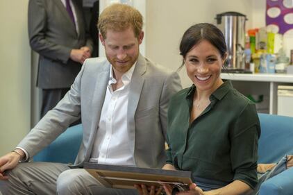 Meghan Markle felice con il Principe Harry 1