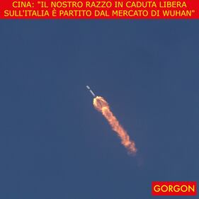 Ecco la satira del giorno. Razzo cinese partito dal mercato 1