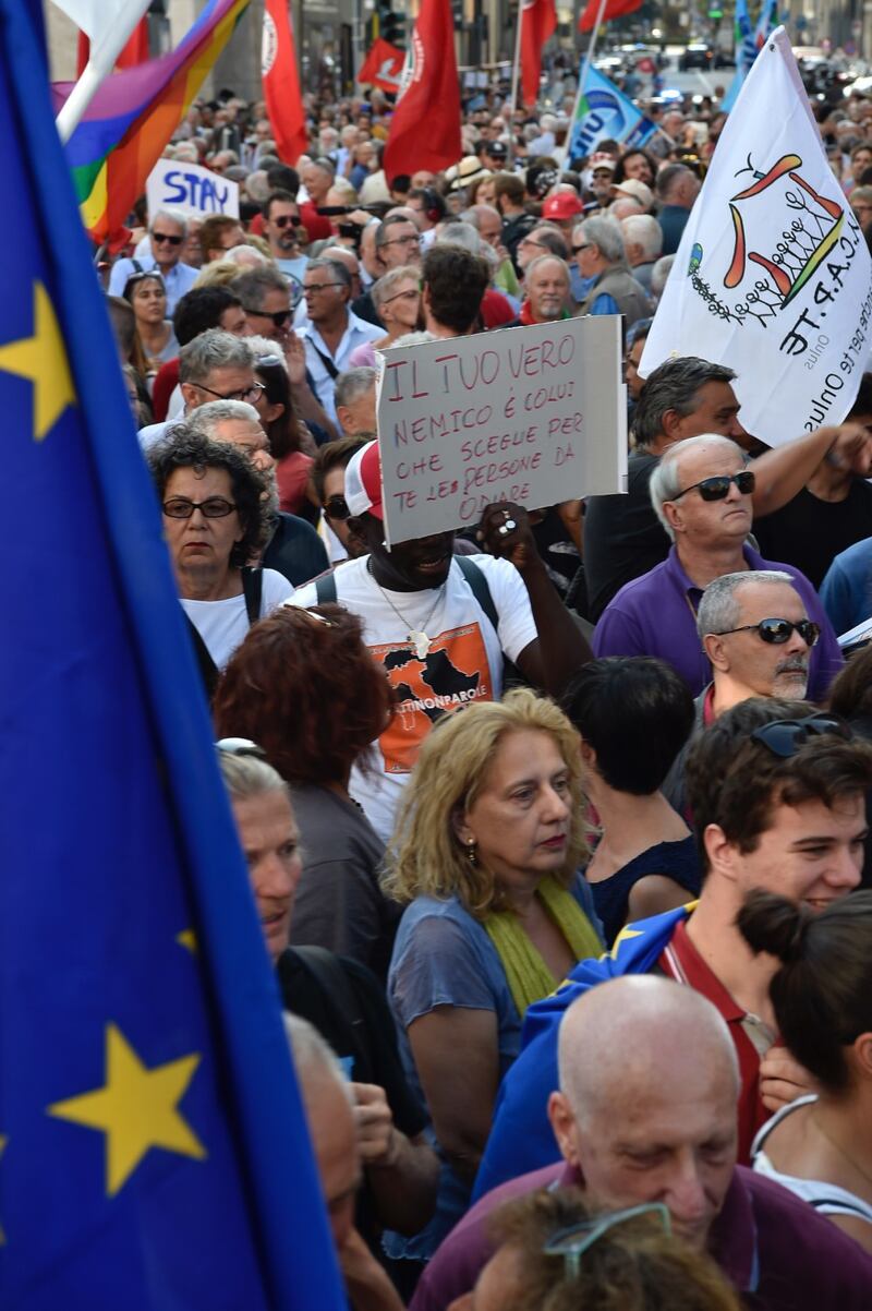 Sinistra in piazza contro Salvini e Orban 4