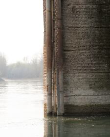 Cremona, fiume Po in secca sotto lo zero idrometrico