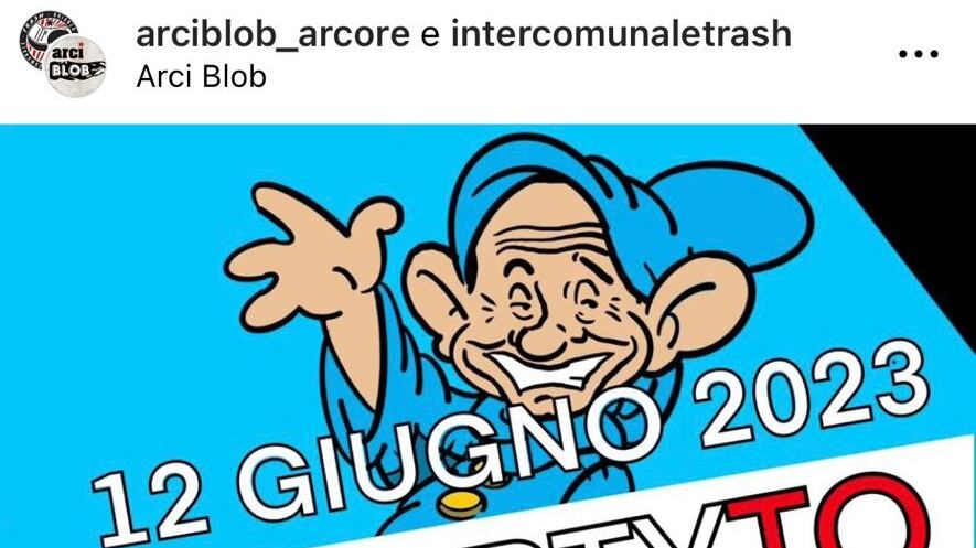 Circolo Arci senza ritegno: adesso festeggia la morte del Cav