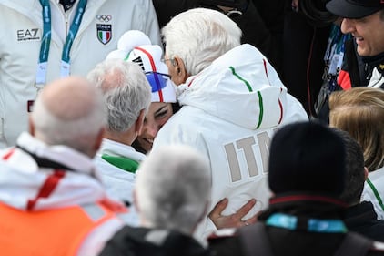 Mattarella assiste al SuperG 14