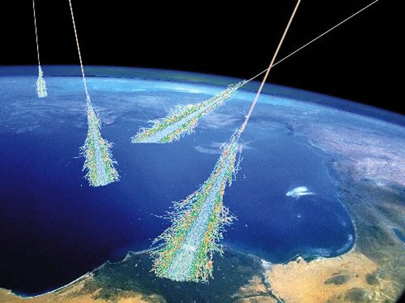 La doccia di particelle. Foto: NASA
