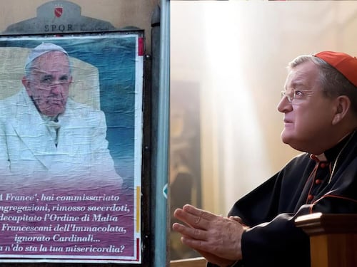 La "resistenza" di Burke a Bergoglio e quei manifesti anti Francesco
