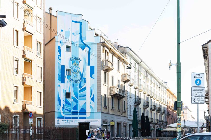 Gli street art più famosi reinterpretano il "blu" Bombay Sapphire 4