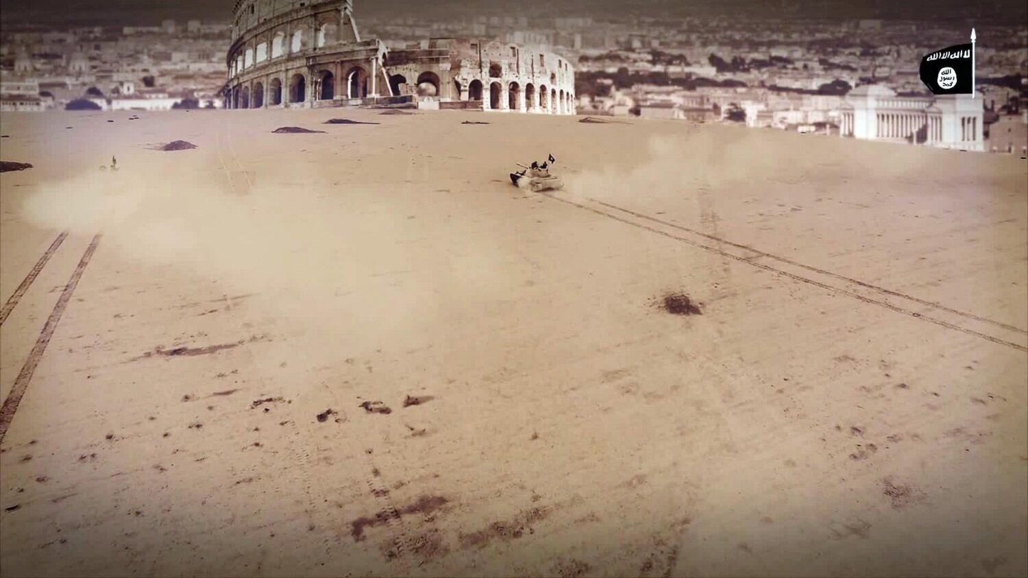 Carri armati sul Colosseo: così l'Isis minaccia Roma