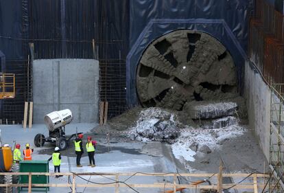Milano, lo scavo della metro blu 3