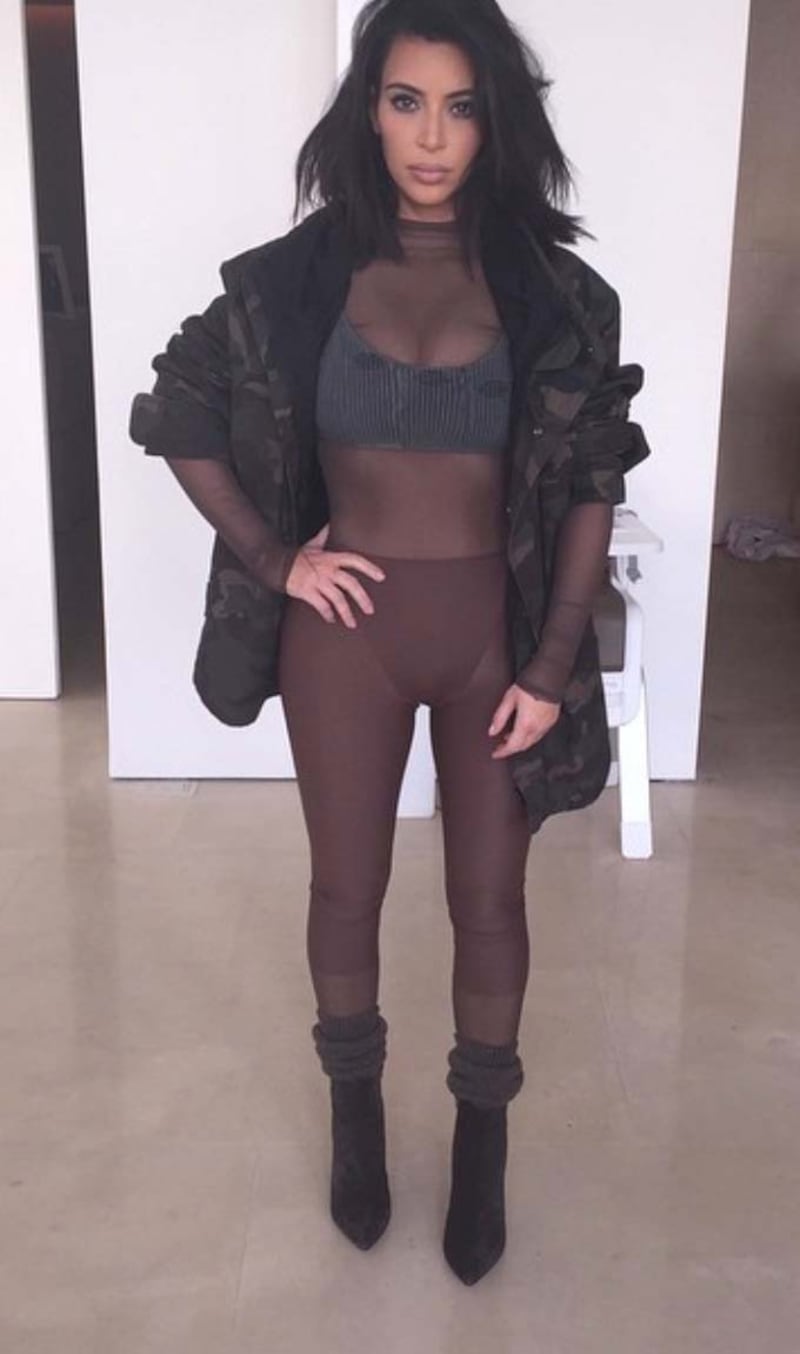 Kim Kardashian foto private con Kanye West 7