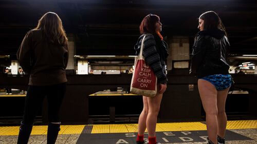 No Pants Subway Ride: in mutande in metro 3