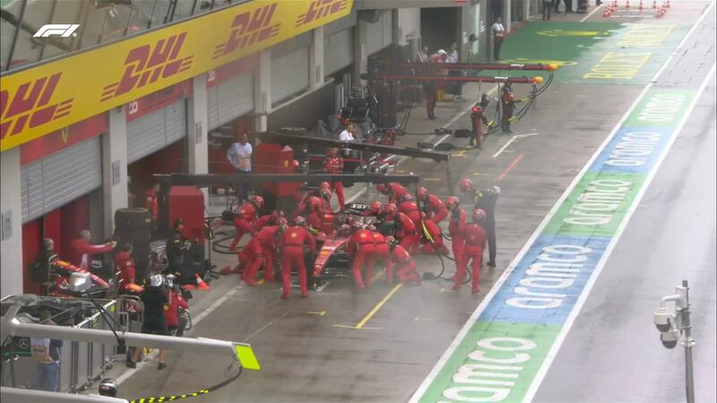 Leclerc F1 Austria sprint box