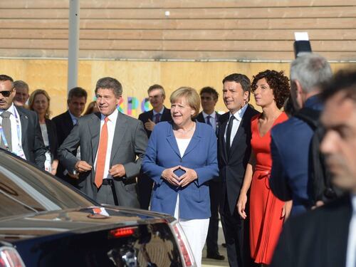 La Merkel visita Expo