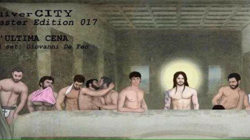 Ultima cena in versione gay, esplode la polemica a Salerno