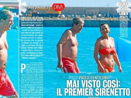 Relax per Gentiloni al mare