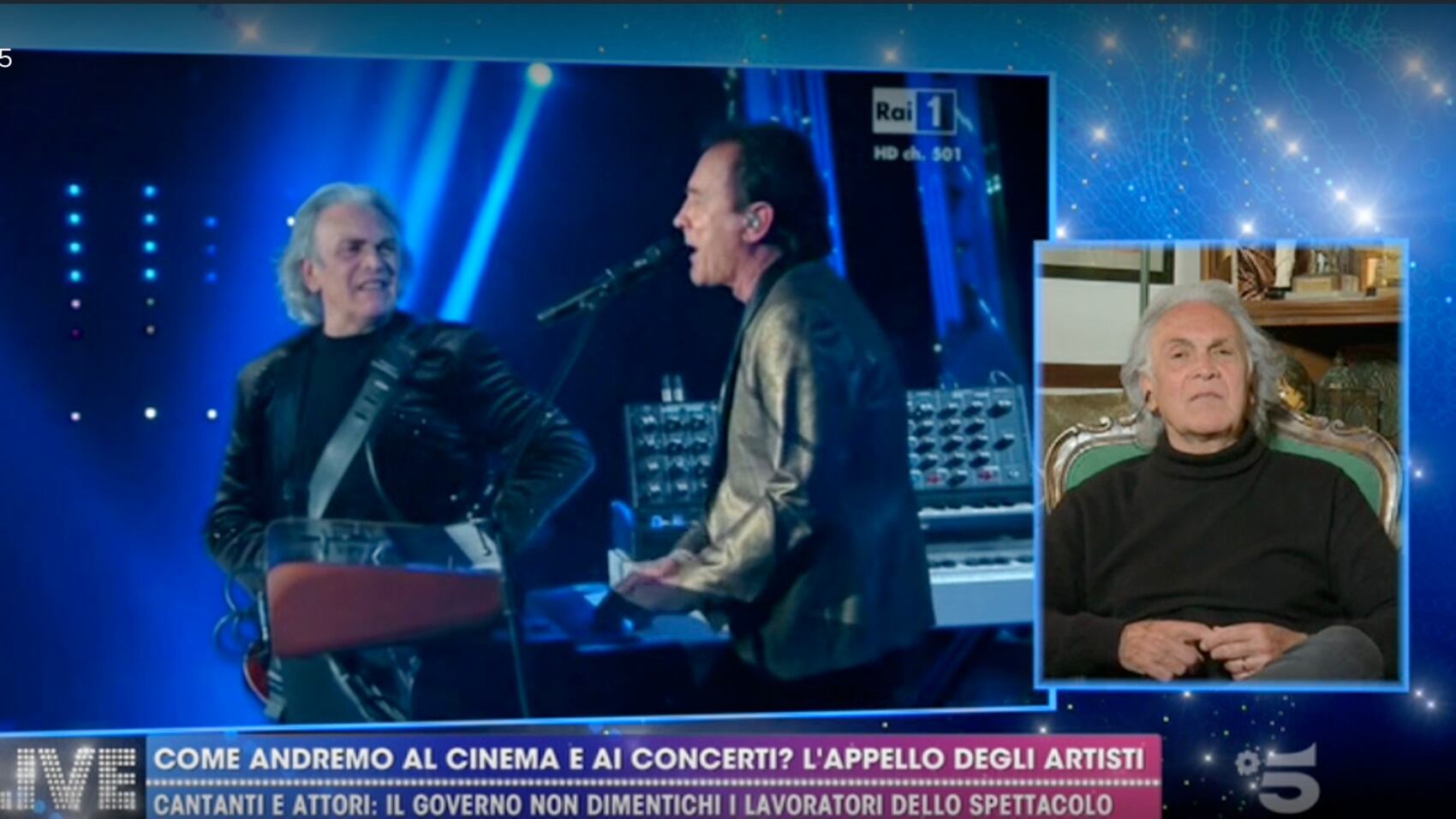 Da Laura Pausini a Riccardo Fogli, gli artisti hanno paura