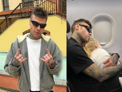Fedez vola a Miami. Primo viaggio da single con i figli (e i genitori)