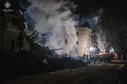 Le conseguenze dell'attacco missilistico russo nel Donetsk 4