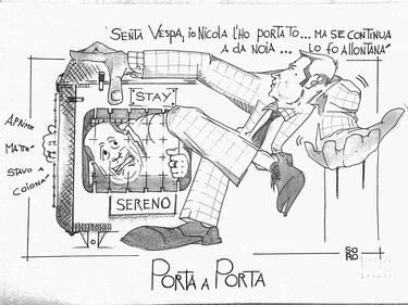 La vignetta del giorno: Renzi a Porta a Porta 1