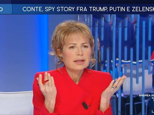 "Lei è totalmente ambiguo". La Gruber silura Conte in diretta