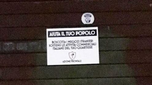 "Boicottate i negozi degli immigrati". Il marchio sulle saracinesche di Roma