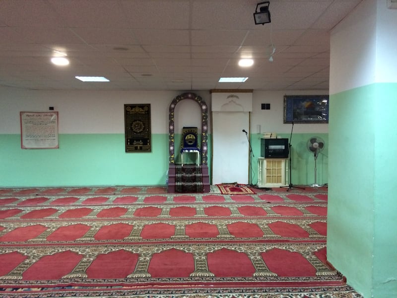 Nella sala della preghiera della moschea di corso Lucci a Napoli