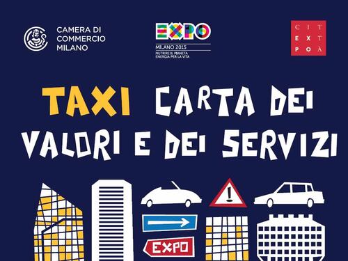 Taxi, una "Carta dei valori" per l'Esposizione Universale
